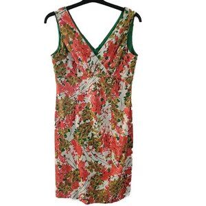 Donna Ricco New York Floral Sleeveless Sheath dress size 12